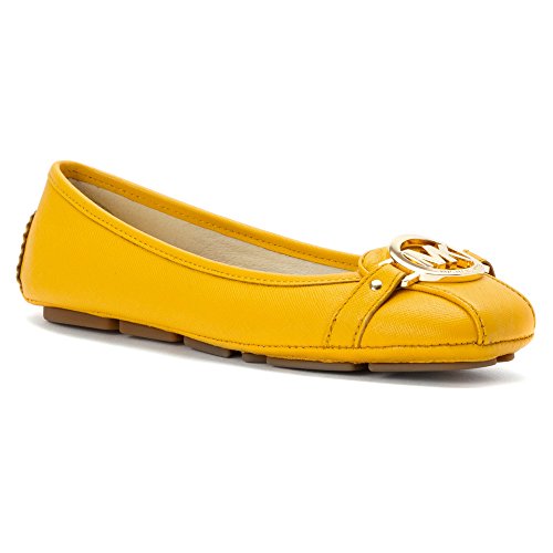 michael kors fulton flats orange