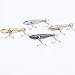 NUOMI Blade Lures for Bass Metal VIB Hard Fishing Spinner Baits Treble Hooks Walleyes Trout Fishing Spoons 4 Colors