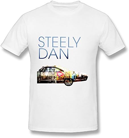 Men Steely Dan Car Poster T Shirt White