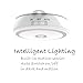 Motion Sensor Night Light [Rechargeable] Motion Detector Led Light [Stick-Anywhere] Cordless Step Light for Wall Hallway Closet Stairs Bedroom Nursery -White, 2 Pack