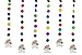 Zaffron Shop Happy Eid Flower Party Hanging Decorations (6 Pack)
