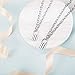 Yaomiao 2 Pack Y Lock Pendant Necklace Simple Chain Necklace Lock Chain Jewelry Long Multilayer Chain Women Girls Gift (Silver Style 1)
