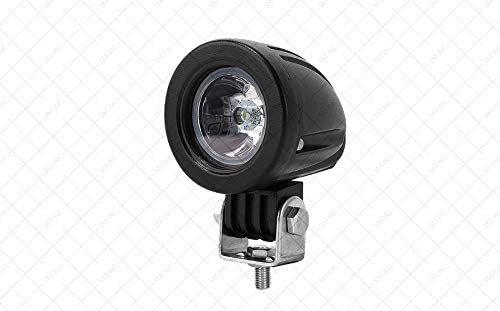 Mini Spotlight 10 Watt LED Fixture (9 to 30 VDC) - 10 Watt Cool White LED Spotlight for Auto, Motorcycle, Truck, RV, Boat and Aircraft