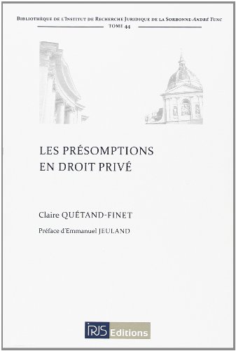 Les  présomptions en droit privé