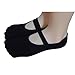QING OUTDOOR Women's Ballet Style No Show Low Cut Hospital Slipper Socks Great for Barre Pilates Yoga with Non Skid Grips