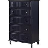 Amazon.com: Blue - Dressers / Bedroom Furniture: Home & Kitchen Amazon.com: Blue - Dressers / Bedroom Furniture: Home & Kitchen - Coaster 400695 Zachary 5 Shelf Chest of Drawers with Cottage Style Design, Navy
