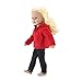 18 Inch Doll Clothes | Hooded Fleece Jacket Coat Value Outfit with Pockets, Includes Black Stretch Skinny Jeans and Short Sleeved Paris Graphic T-Shirt | Made to Fit Most 18