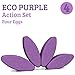 Three Minute Egg® Yoga Block Travel Set – 2 Yoga Eggs – ECO Purple – Made in USAthumb 3