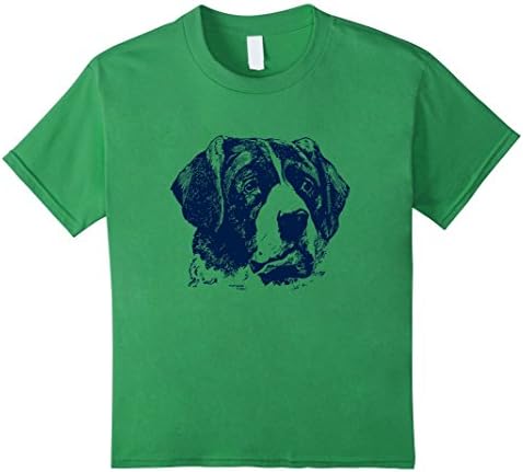 unisex-child sad dog face tshirt 4 Grass