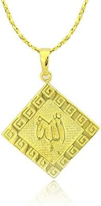 Arabic Calligraphy Islamic Necklace Pendant Spiritual Religious Jewelry