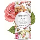Herb & Root Talc Free Body Dusting Powders. Rose, Vanila, Sandalwood, Lavender, Jasmine, and Gift Sets (Full Size, Rose)