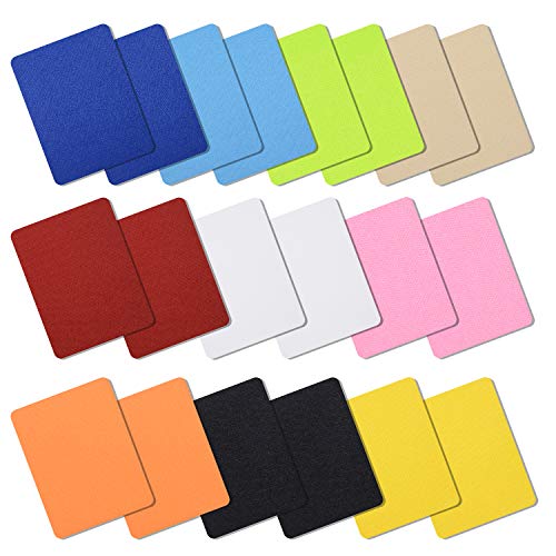 Iron on Patches Repair Kit 20 Pieces for Fabrics Clothing Jeans,10 Colors,4.9" x 3.7"
