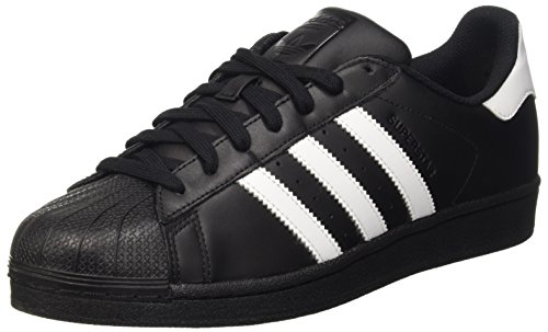 Adidas 阿迪达斯 Superstar Originals 黑底金标贝壳头 开箱