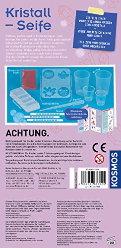 KOSMOS 657925 Kristall-Seife, Schöne Seifen selbst gießen und gestalten, DIY Seifen selbst herstellen, Experimentier-Set… – Bild 3