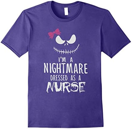 Mens I'm a night mare dresses as a Nurse Medium Purple