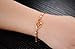 OPK Jewelry18k Gold Plated Elegant Women‘s Link Bracelet Double Heart Gold Bracelet Wedding Gifts
