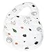 3 Baby Bibs & Burp Cloths For Burping, & Drooling. Snap Bibs For Toddlers, Infants, Boys & Girls. Fancy Multi Layers Muslin Cotton Bib For Shower Gift (White)