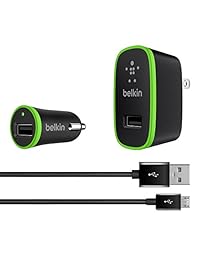 Belkin Home y Kit de carga de coche con cable Micro USB (2,4 amperios)