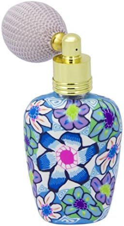Maketop Vintage Flower Style Refillable Perfume Atomizer Spray Bottle (Style J)(12ml)