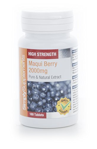 Simply Supplements Maqui Berry 2000mg |180 Tablets |Supports Healthy Weight Loss