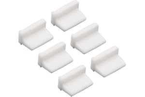 WXZRLIU 20 Pcs USB A Type Female Port Cover Caps - Silicone USB Port Plugs Dust Cover, Protect USB Ports from Dust and Oxidation, Compatible with USB Type A Female Interface, Easy to Install（White）