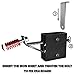 Highwild 2x4 Target Hanger | Target Stand Base | Adjustable Height Steel Post | AR500 Steel Gong Targets Conversion Adapter
