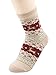 Zando Womens Super Thick Merino Ragg Knit Warm Wool Crew Mid-Calf Winter Socks G Christmas Deer(1)-5 Pack,6-11(US)