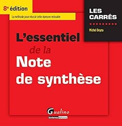 L' essentiel de la note de synthèse