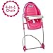 Chicco 63955 Baby Doll High Chair & Swing Gift Set,4-in-1 Chair For Dolls,Forup To 18' Baby Dolls,Transforms Into Baby Doll Chair,Baby Doll Swing,Baby Feeding Seat or Car Seat,Pink[Amazon Exclusive]