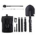 IUNIO Military Portable Folding Shovel and Pickax with Tactical Waist Pack Army Surplus Multitool for Camping, Hiking, Backpacking, Fishing, Trench Entrenching Tool, Car Emergency etc.