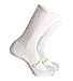 Cariloha Men's Crazy Soft Crew Socks - Viscose from Bamboo - Moisture Wicking - Large/X-Large - White/Green