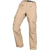 LA Police Gear LAPG Women's Uniform Tactical Pants, Elastic Waistband, Mid Rise, Relaxed Fit, Work Cargo Pants for Women