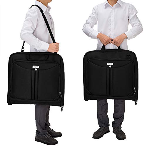 3 Suit Carry On Garment Bag for Travel & Business Trips With Shoulder