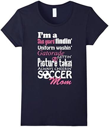 Women's Soccer Shirt Mom - Soccer Mom T-shirts XL Navy