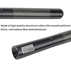 BESULEN Car Short Antenna, 4.7 Inch Carbon Fiber