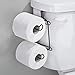 MetroDecor mDesign Toilet Paper Roll Holder for Bathroom Storage, Over The Tank - Bronze