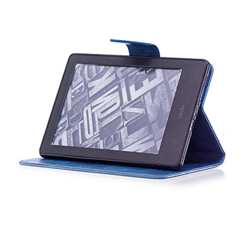Case for Kindle E-Reader (8th Generation 2016), LittleMax(TM) PU Leather Panda Embossed Wallet Case Magnetic Closure Cover for Amazon Kindle 6" Display, 8th Gen 2016 Release -01 Blue - Thumbnail 5