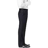 RGM Tuxedo Pants for Men with Satin Side Stripe – Classic Formal Dress Pants Ideal for Weddings, Black Tie Events & Parties