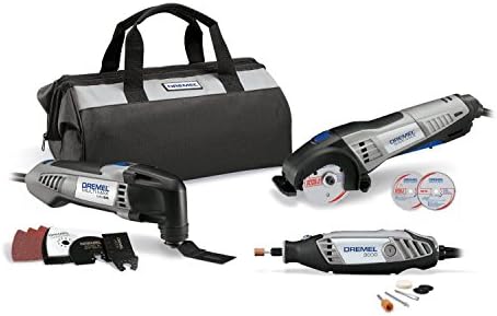 Professional 3 Power Hand Tool Combo Kit- Everything True Handy Men Need For Remodeling, Restoration Repair &amp; More- Home And Job Site- 15 Accessoriess Storage Bag Complete Set- Beginners Pros Alike