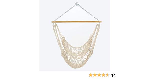 Amazon Com Hatteras S 105 Single Cotton Rope Swing Hammocks Garden Outdoor