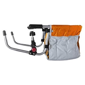 Chaise de Table Hook-On Chair and Portable High Chair (Orange)