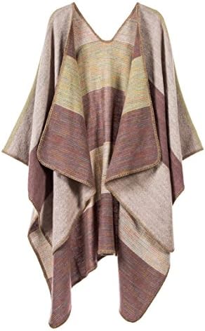 Joann Women's Wrap Shawl Color Block-Lavender 04
