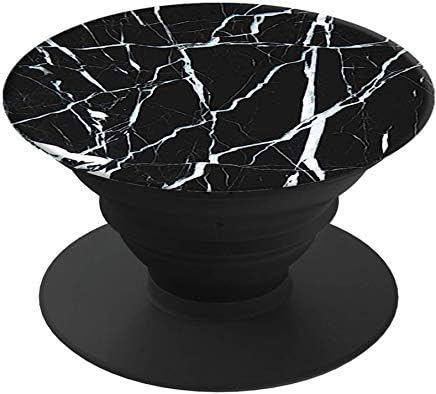 Collapsible Grip & and Tablets Stand - Black (Black Marble)