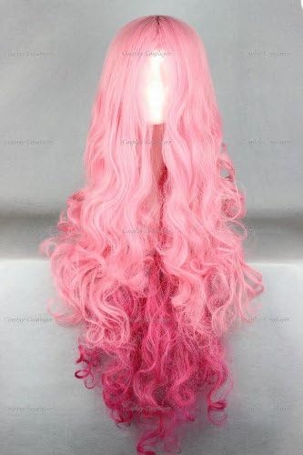 CosplayerWorld WIG-342A Ringo Tsukimiya Uta no Prince-sama Cosplay Wig For Convention Pink Gradient color 90cm 450g