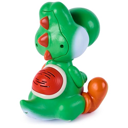 ¡Yoshi Sale del cascarón!, Super Mario Galaxy: La película, Figura de acción interactiva de Huevo de Yoshi con Sonidos, a Partir de 4 años, Pilas Incluidas