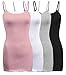 ShezPretty 4 Pack - Women's Basic Cami with Adjustable Spaghetti Straps Tank Top