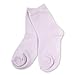 TeeHee Little Girls Cotton Basic Crew Socks 6 Pair (6-8 Years, Solid)