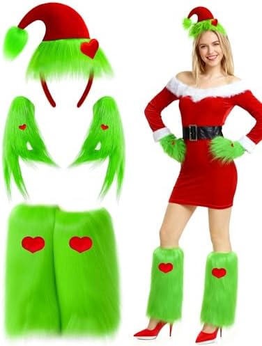 Amazon.com: Shihanee 5 Pcs Christmas Green Big Monster Santa  display picture 1