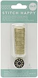 American Crafts We R Memory Keepers Stitch Happy 2 Piece Specialty Sewing Thread Metallic Gold