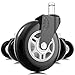 Lifelong Office Chair Wheels Replacement Rubber Chair Casters for Hardwood Floors and Carpet, Set of 5, Heavy Duty Office Chair Desk Casters for Chairs to Replace Office Chair Mats - Universal Fit
